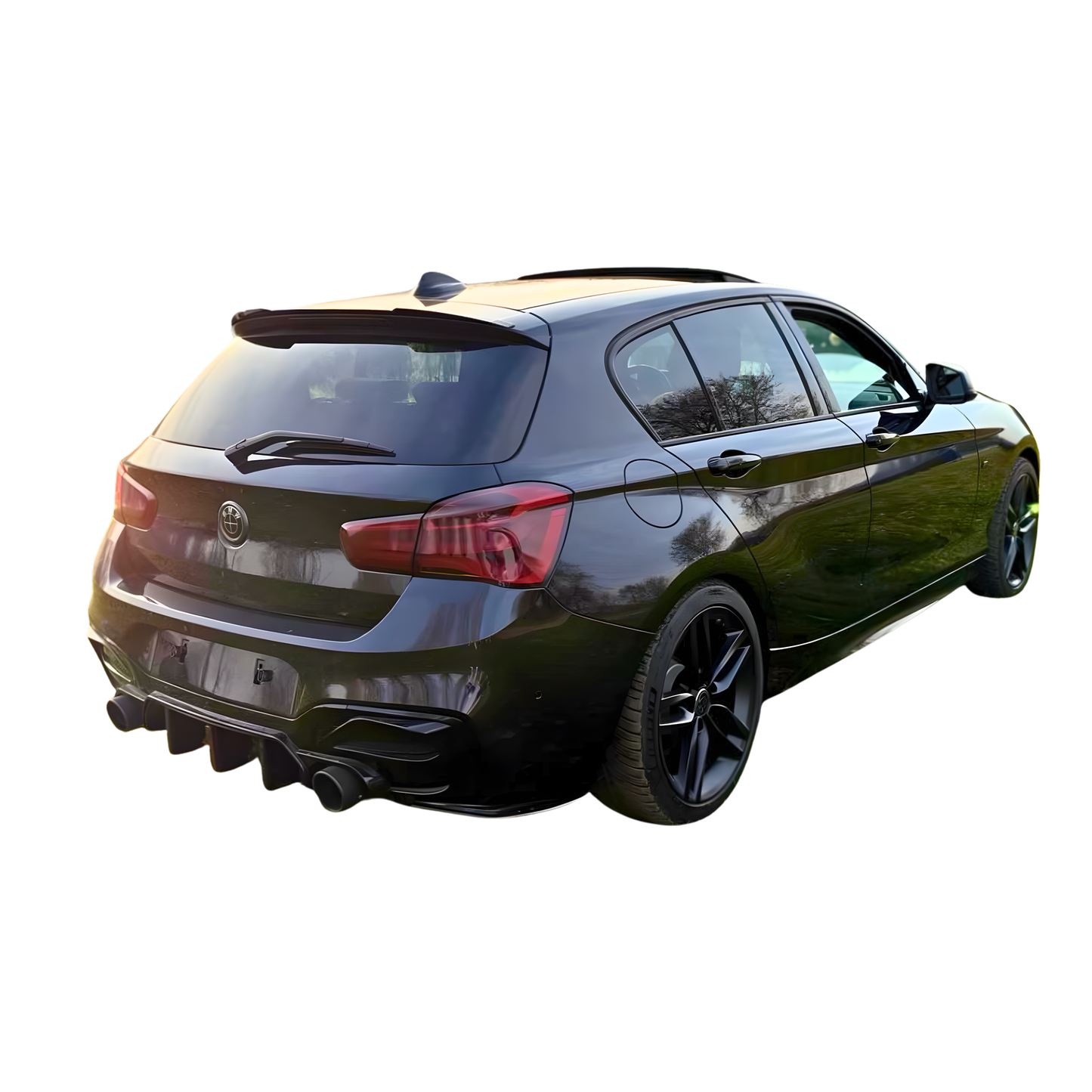 Diffusore posteriore LED BMW F20/21/22 – Nero Lucido