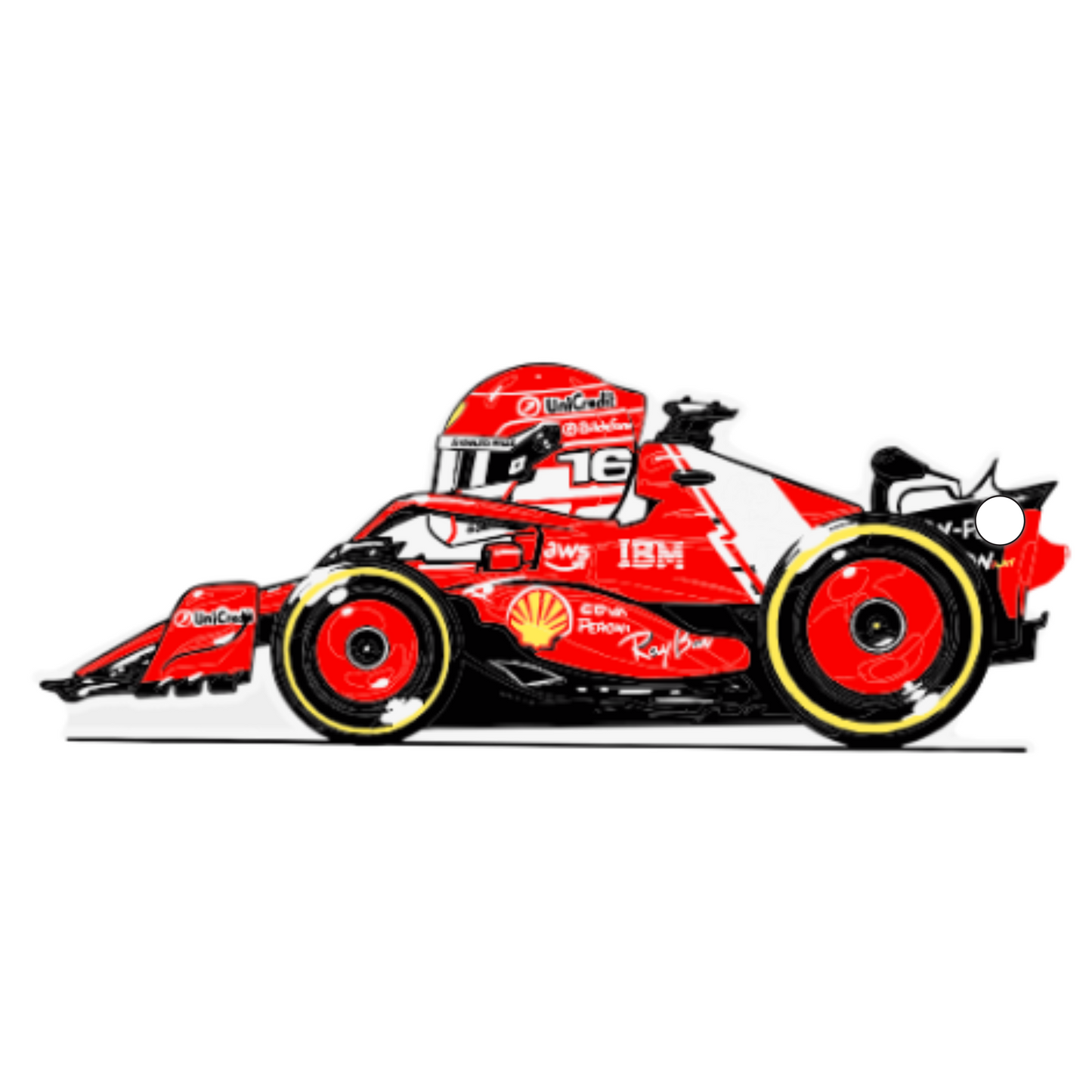 Portachiavi Charles Leclerc SF25