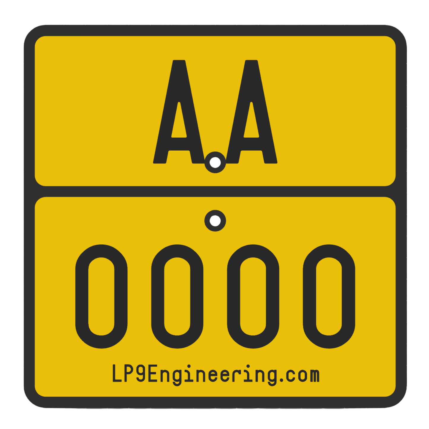 Replika-Kennzeichen aus extra flexiblem Gummi – zugelassen für Enduro-Rennen