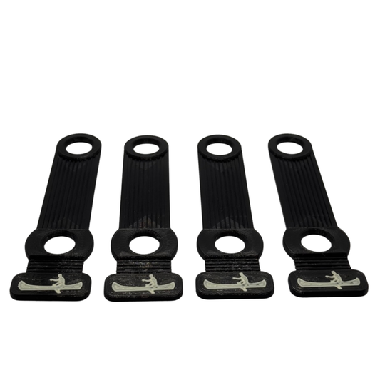 Größeres Skiträger-Gurtset für Fiat Panda Sisley (für 60-mm-Ski)